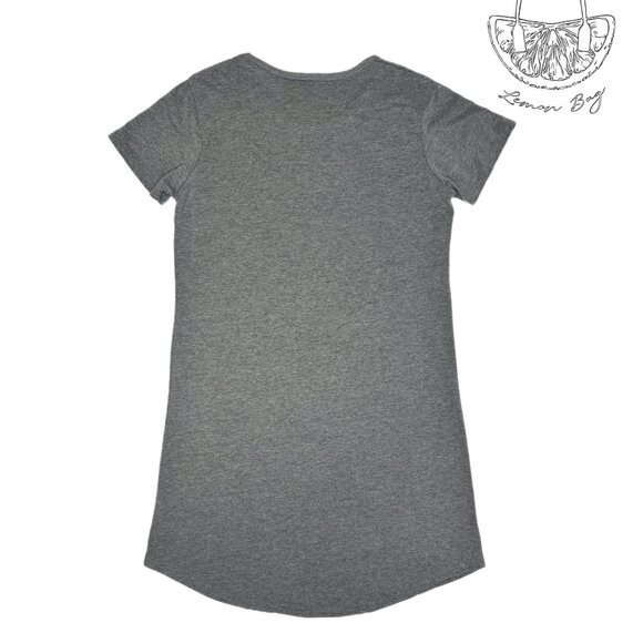 Instant Message / Long T-shirt Pajamas Graphic Christmas/ Size S / Color Grey - Picture 3 of 4